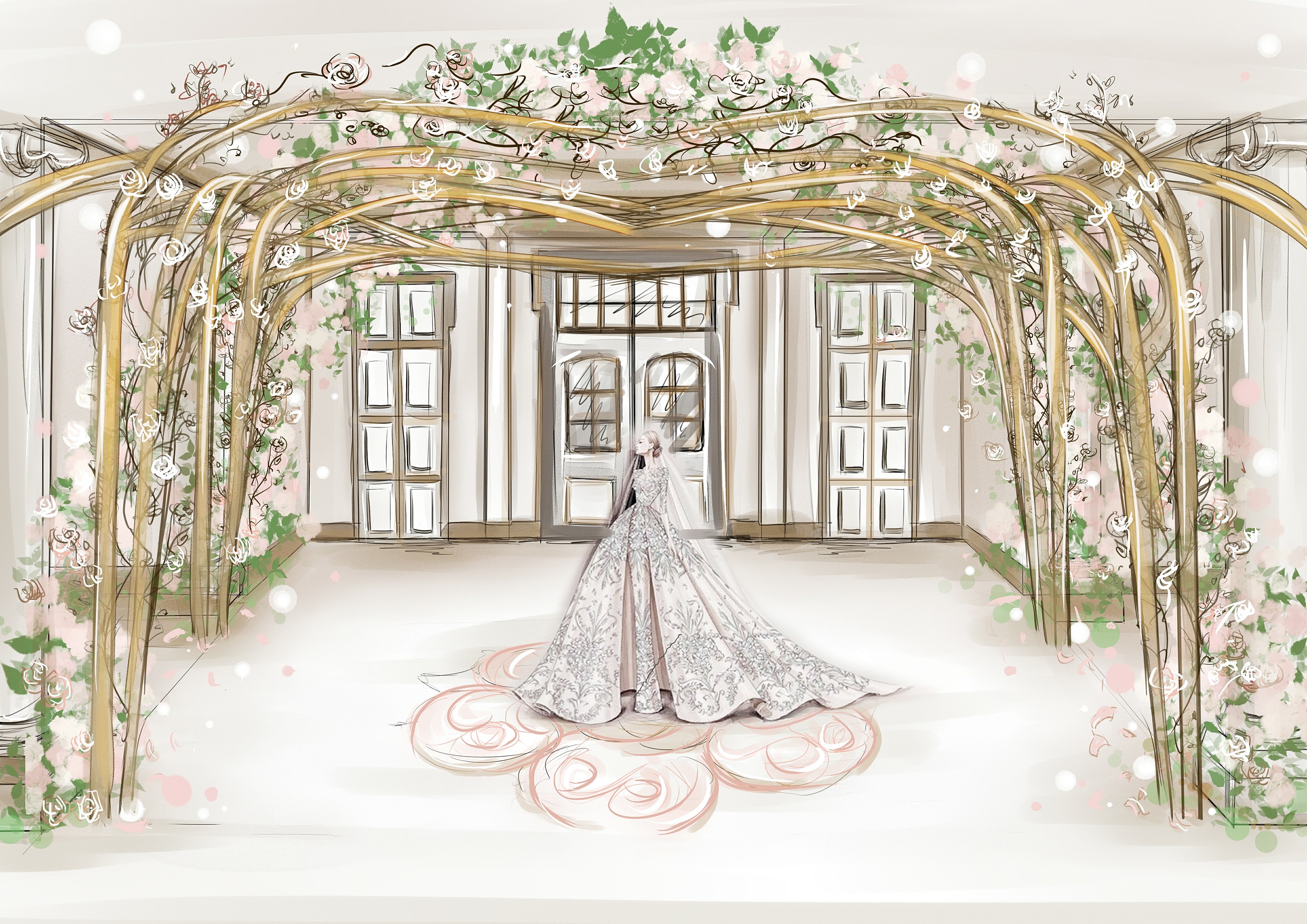 wedding-梦幻婚礼设计手绘