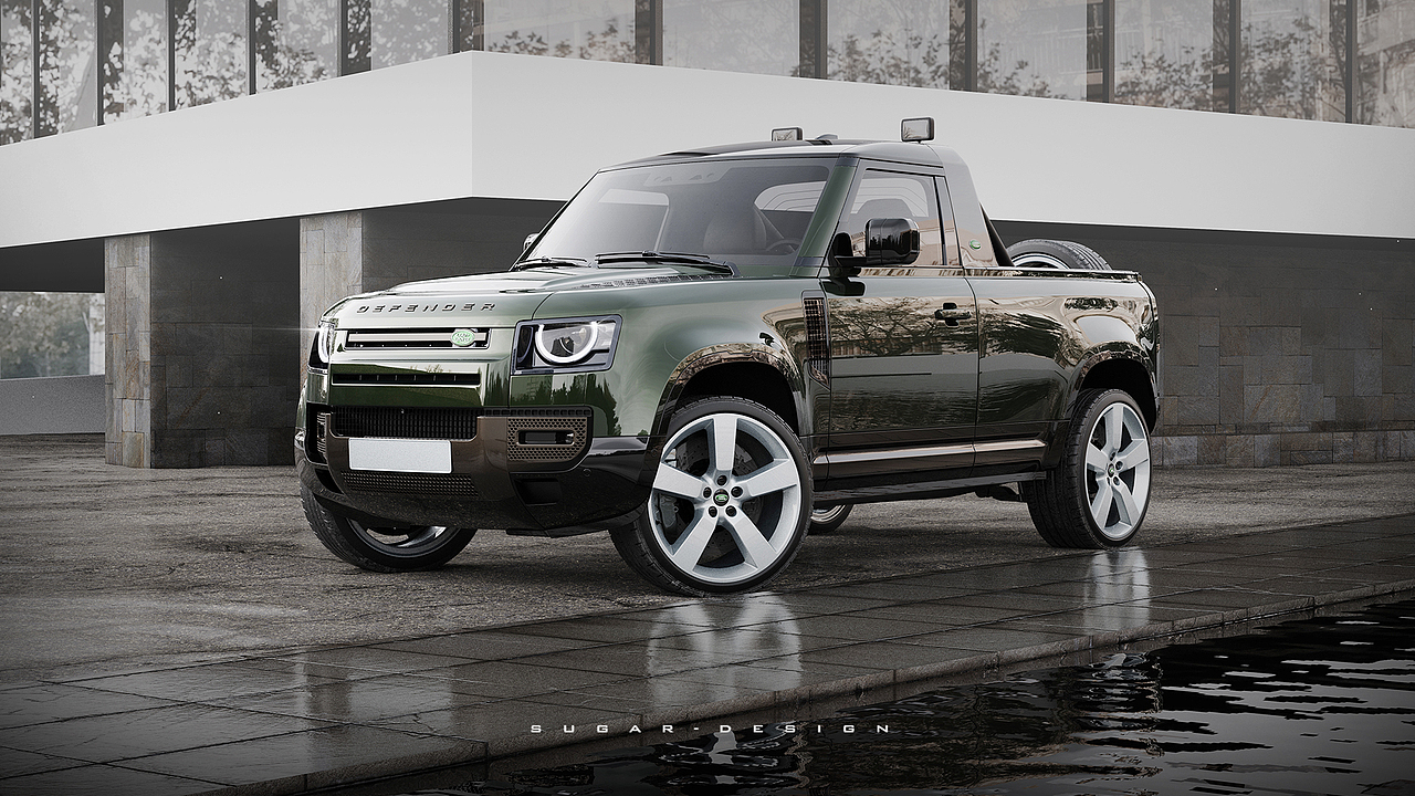 路虎卫士110皮卡新车预览