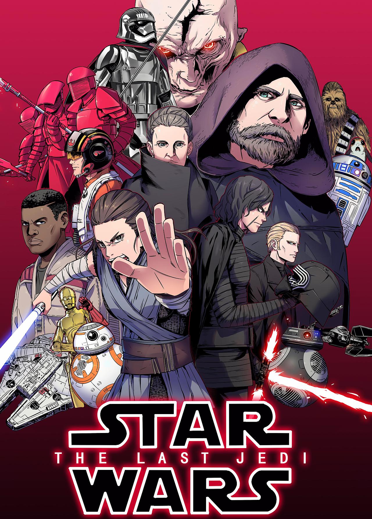 星球大战8 最后的绝地武士同人海报