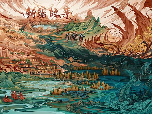 《新疆故事》 插画&衍生周边设计