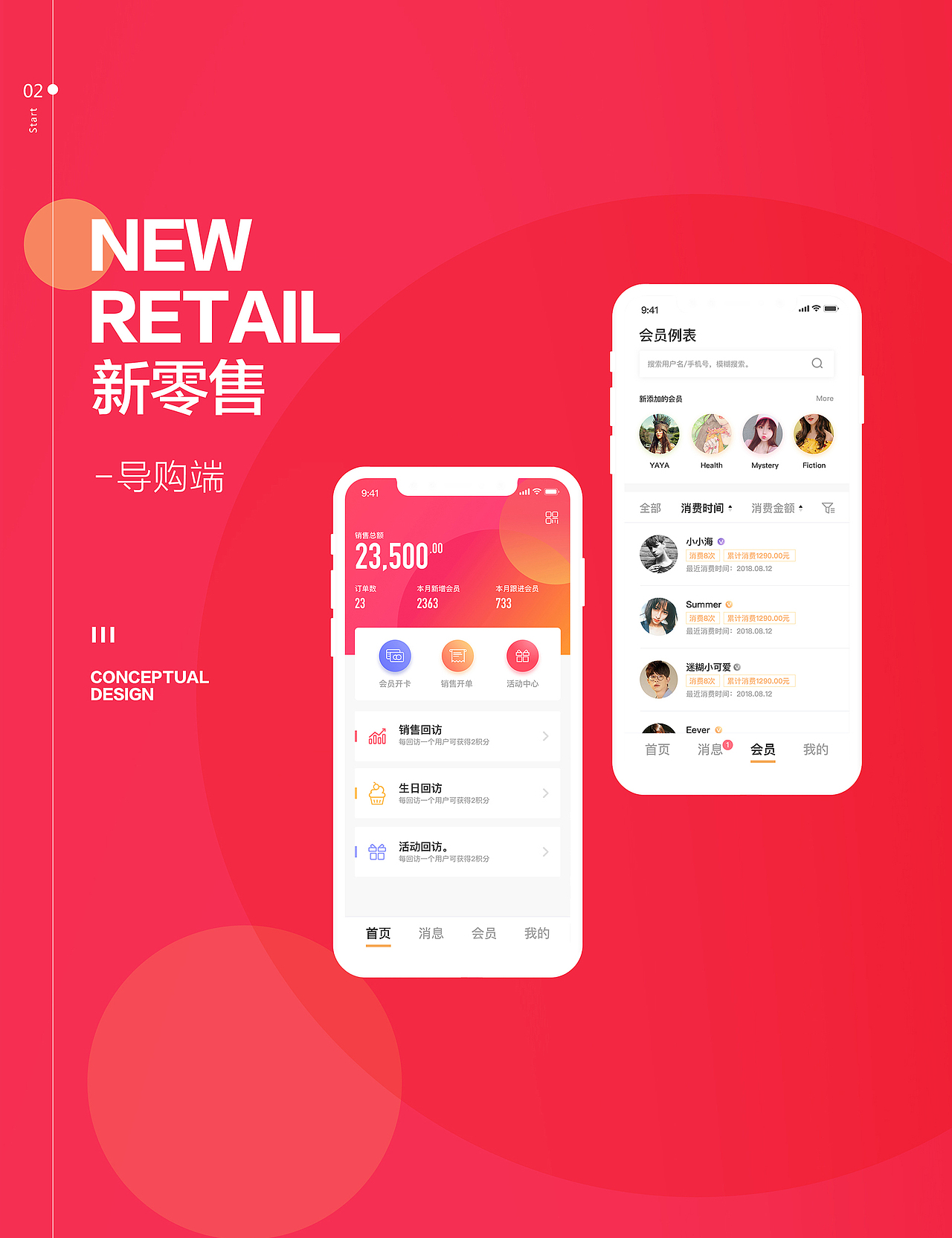 新零售导购端（图ZMTI3NjI0NTQ0） - APP界面 - 站酷设计师XUYAYA原创素材 - 站酷ZCOOL