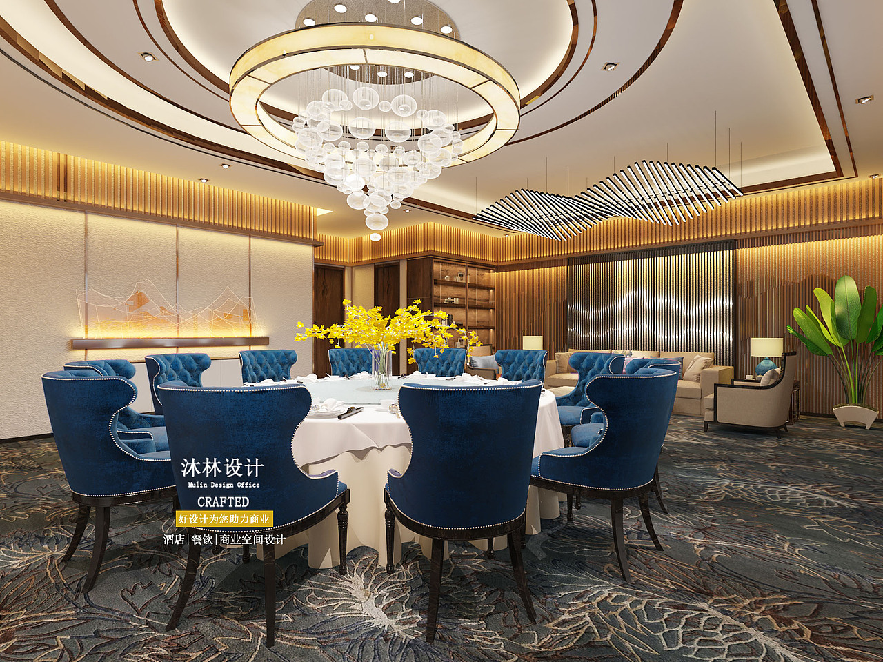 沐林设计|鼎盛时代会所包间设计|太原宴会厅设计|（图ZMTgyMTk4OTQ0） - 家装设计 - 站酷设计师沐林设计原创素材 - 站酷ZCOOL