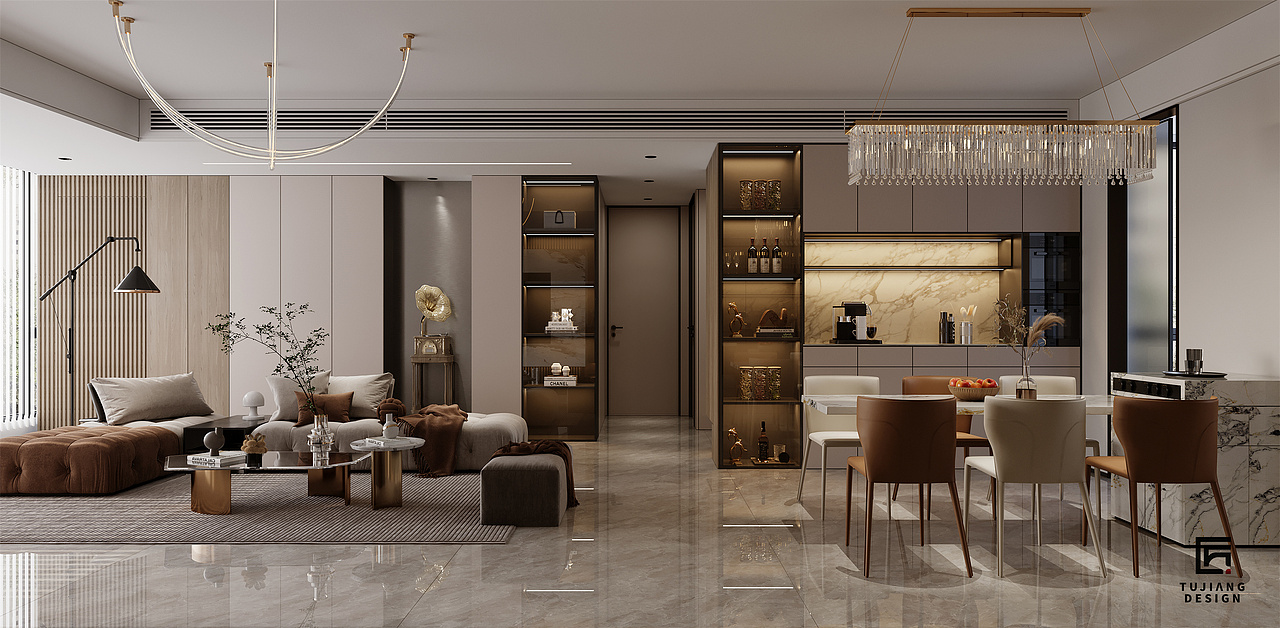 现代轻奢设计,华丽舒适!