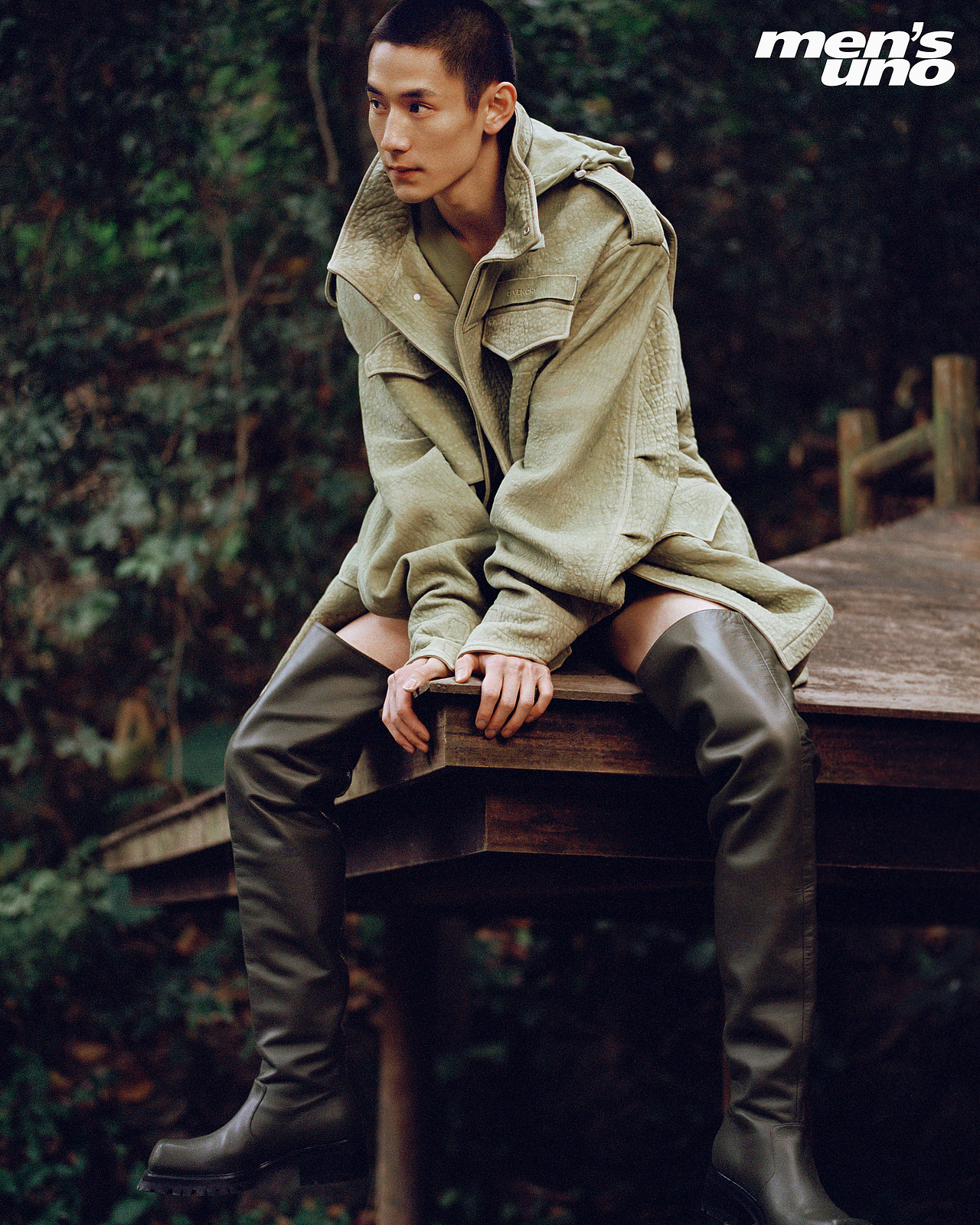 men'suno 2024五月刊 一组模特时装特辑 自在旷野