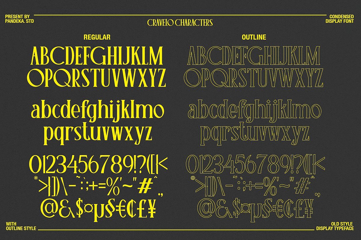 复古时尚音乐潮流街头摇滚乐队logo标题衬线英文字体