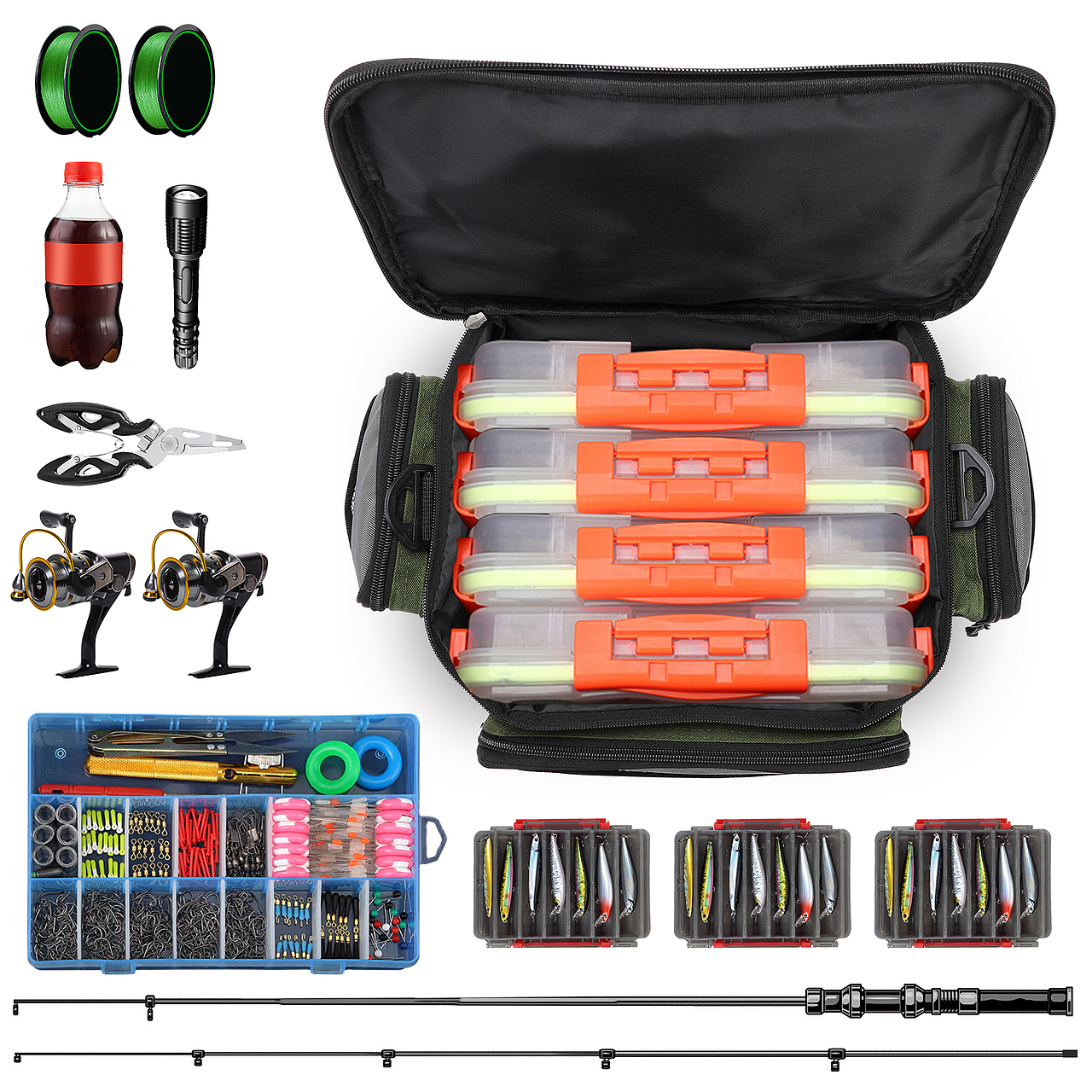 路亚钓鱼工具包 亚马逊主图 高级A+（图ZMzYyNDI2NjA0） - 运营设计 - 站酷设计师111lliii原创素材 - 站酷ZCOOL