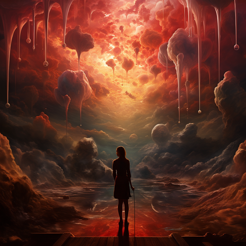 插画-梦境中的女该（图ZMzU0ODc1NTQ0） - AI作品 - 站酷设计师毕加索的雨原创素材 - 站酷ZCOOL