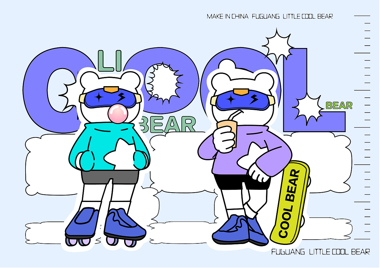 小酷熊IP设计（图ZMzYwNTQ1MTEy） - IP形象 - 站酷设计师鱼空白原创素材 - 站酷ZCOOL