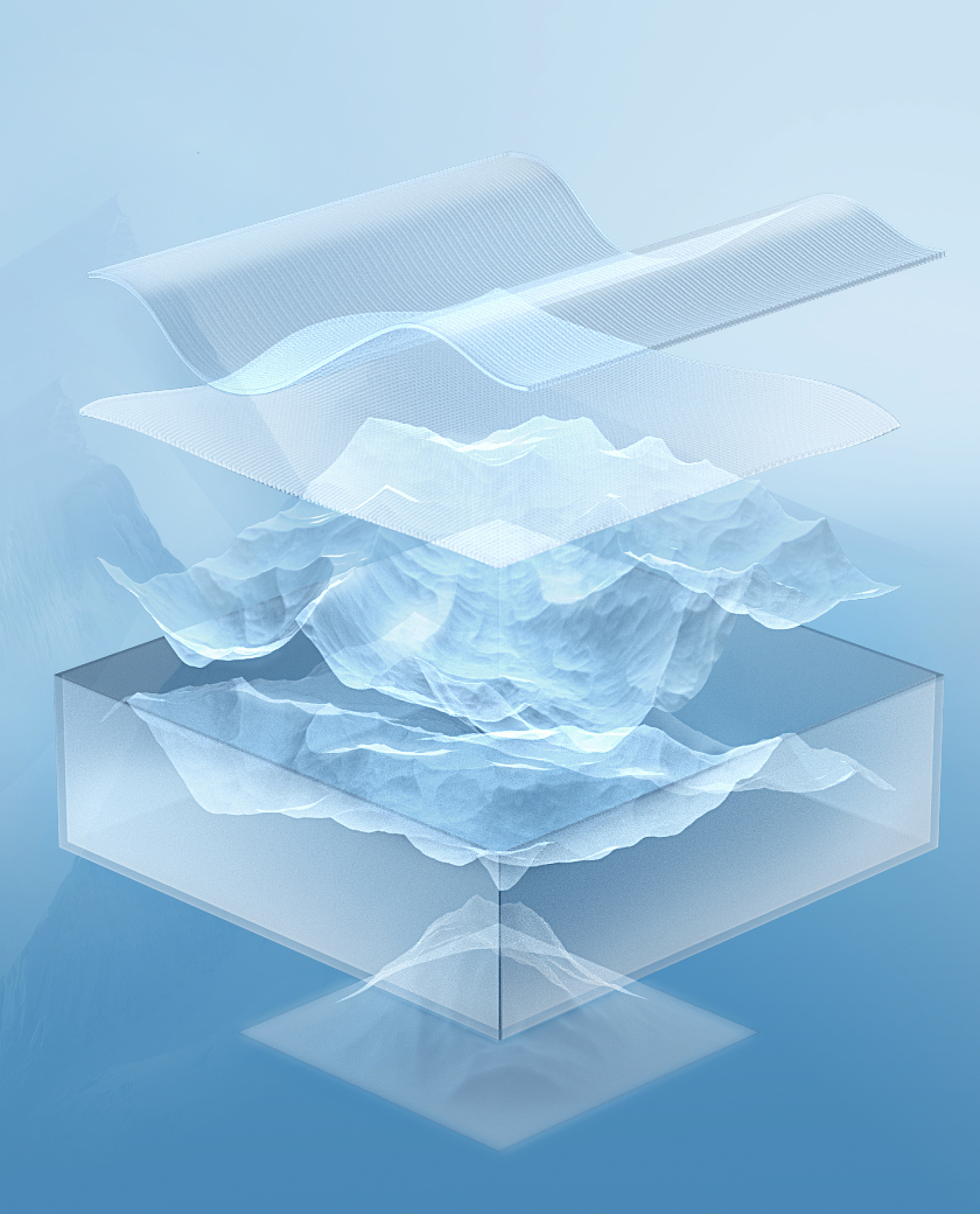 c4d渲染|一些冷感纤维