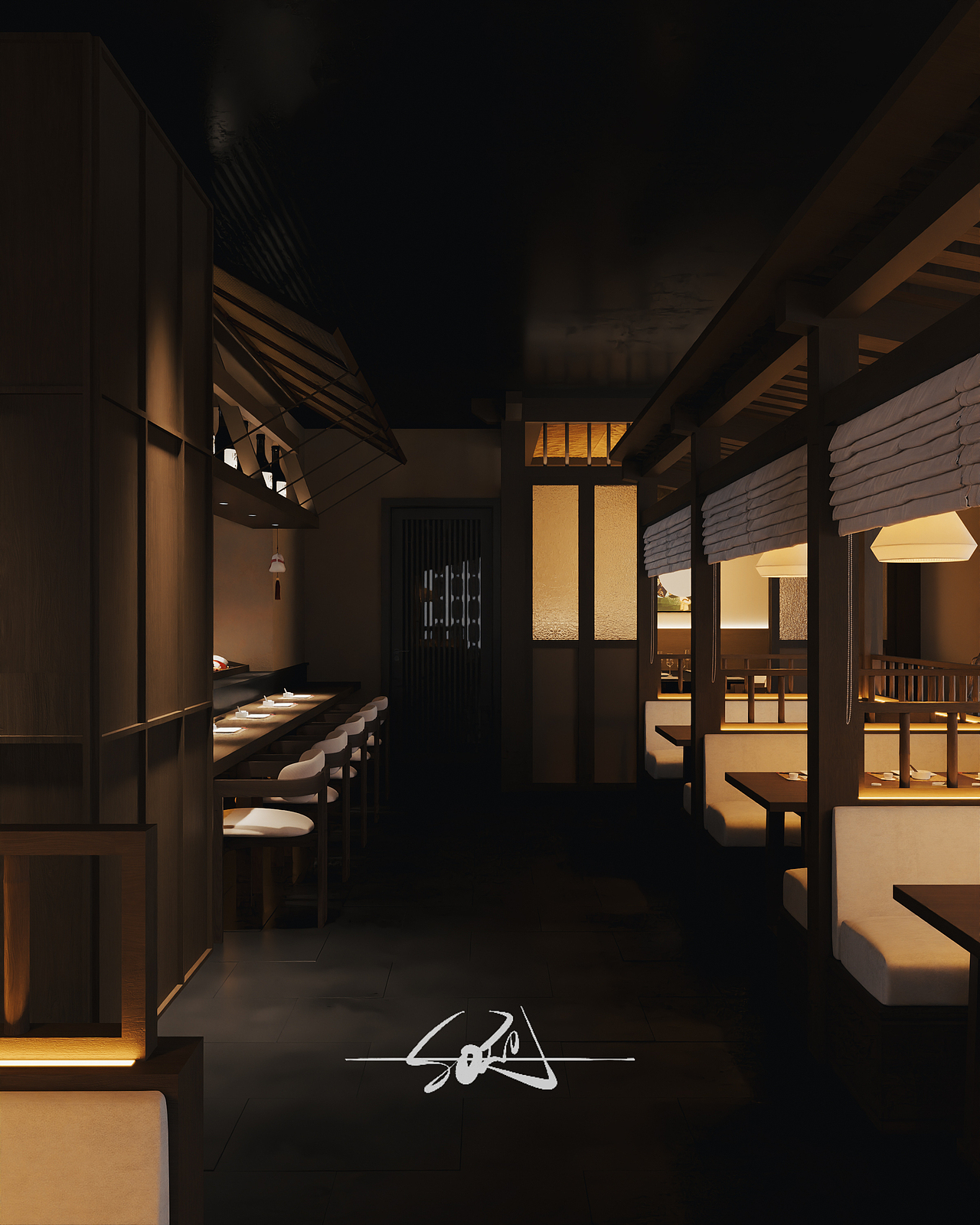烧鸟店（图ZMzQ4Mjk5OTk2） - 酒店餐饮设计 - 站酷设计师李工起床画图原创素材 - 站酷ZCOOL