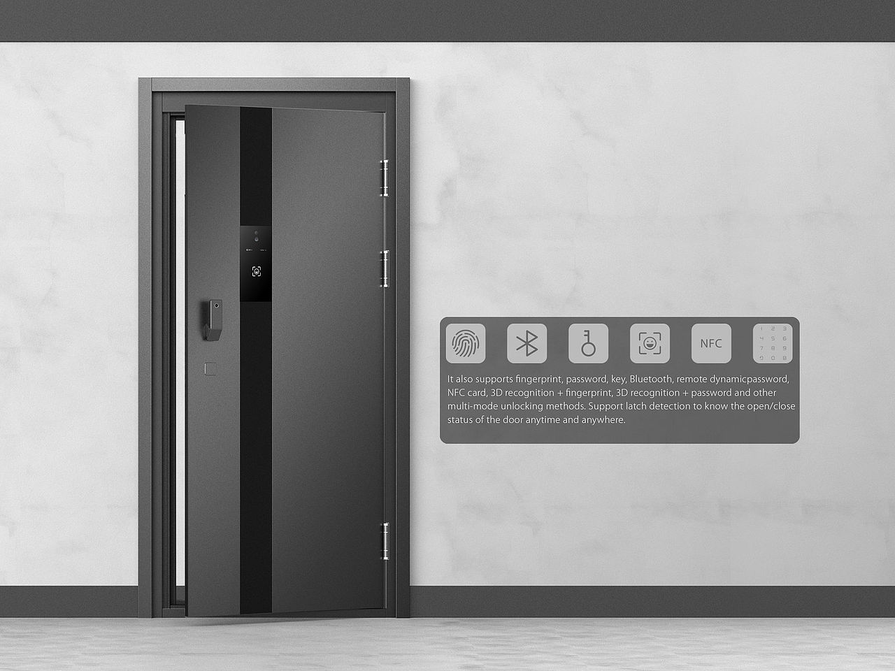 iF奖获奖作品——智能门（图ZMzM5NDU2Nzky） - 电子产品 - 站酷设计师壹点设计咨询原创素材 - 站酷ZCOOL