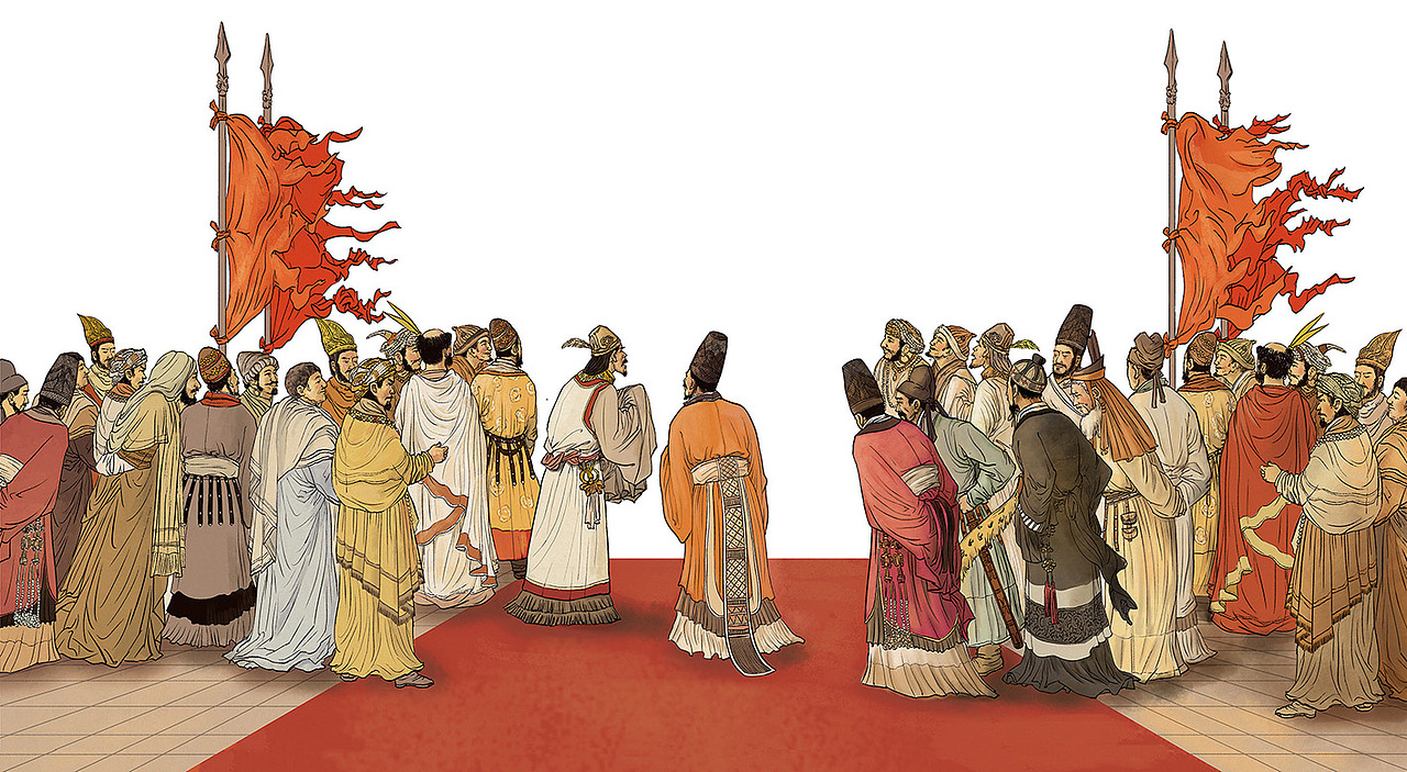 贞观之治层板画（图ZMzA2NjMxNjgw） - 艺术插画 - 站酷设计师卷Jan原创素材 - 站酷ZCOOL