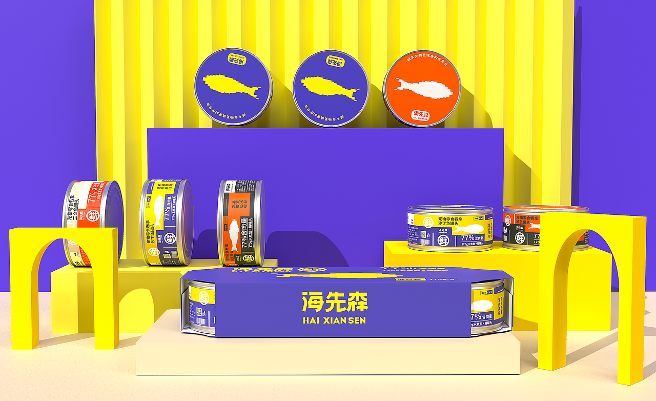海先森猫粮罐头包装全案 | 包装设计