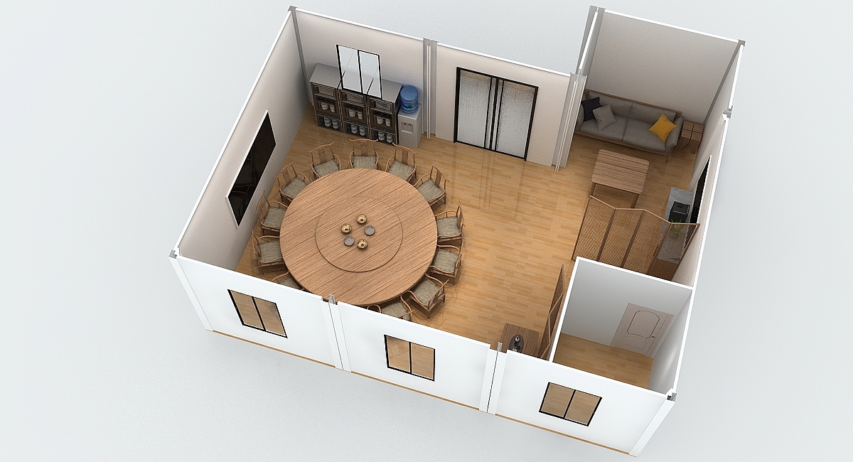 中铁接待室中式风