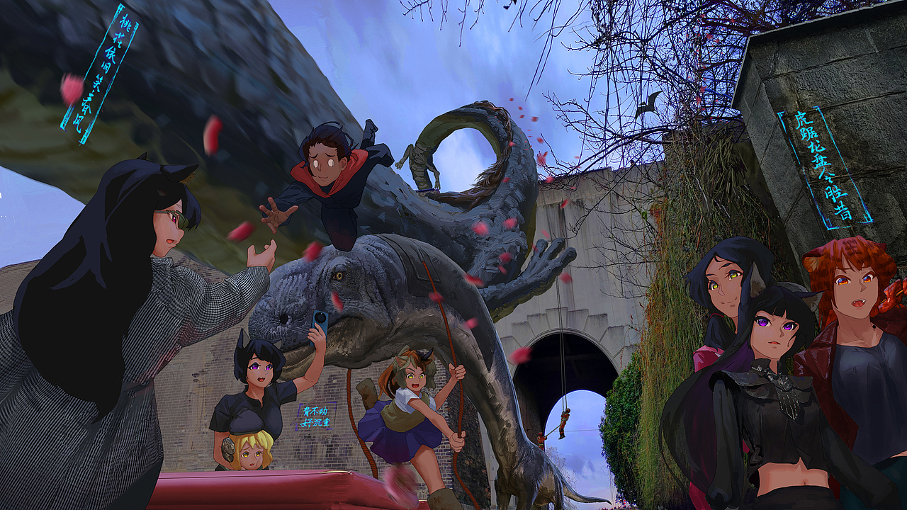 虎踞龙盘，桃花依旧