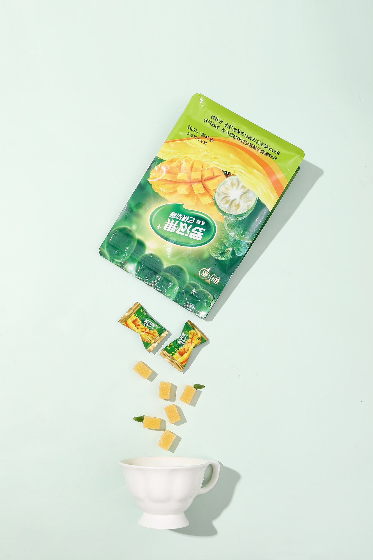 芒果、椰子软糖拍摄