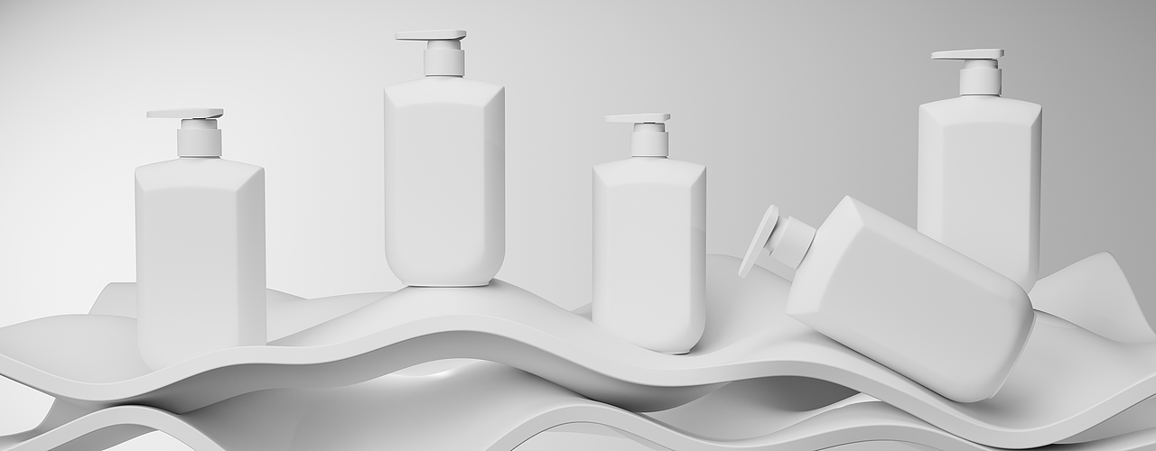 BLENDER 幂后护肤品系列海报渲染