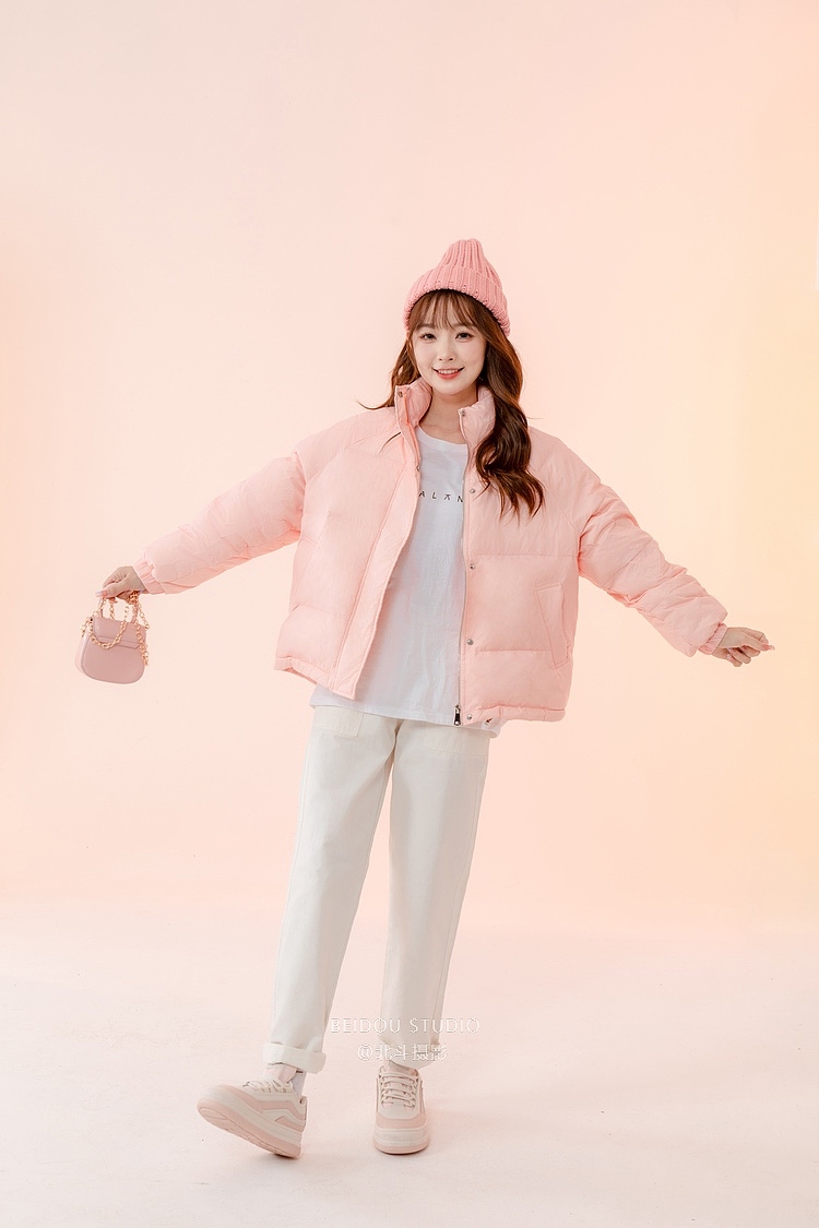 模特丹婷拍摄 羽绒服拍摄 外套拍照