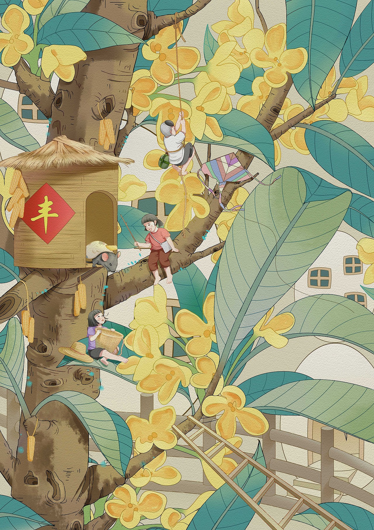 【节气美学】好看到爆炸！炸！炸！（图ZMzAxNTAxNTcy） - 艺术插画 - 站酷设计师羚佳设计原创素材 - 站酷ZCOOL