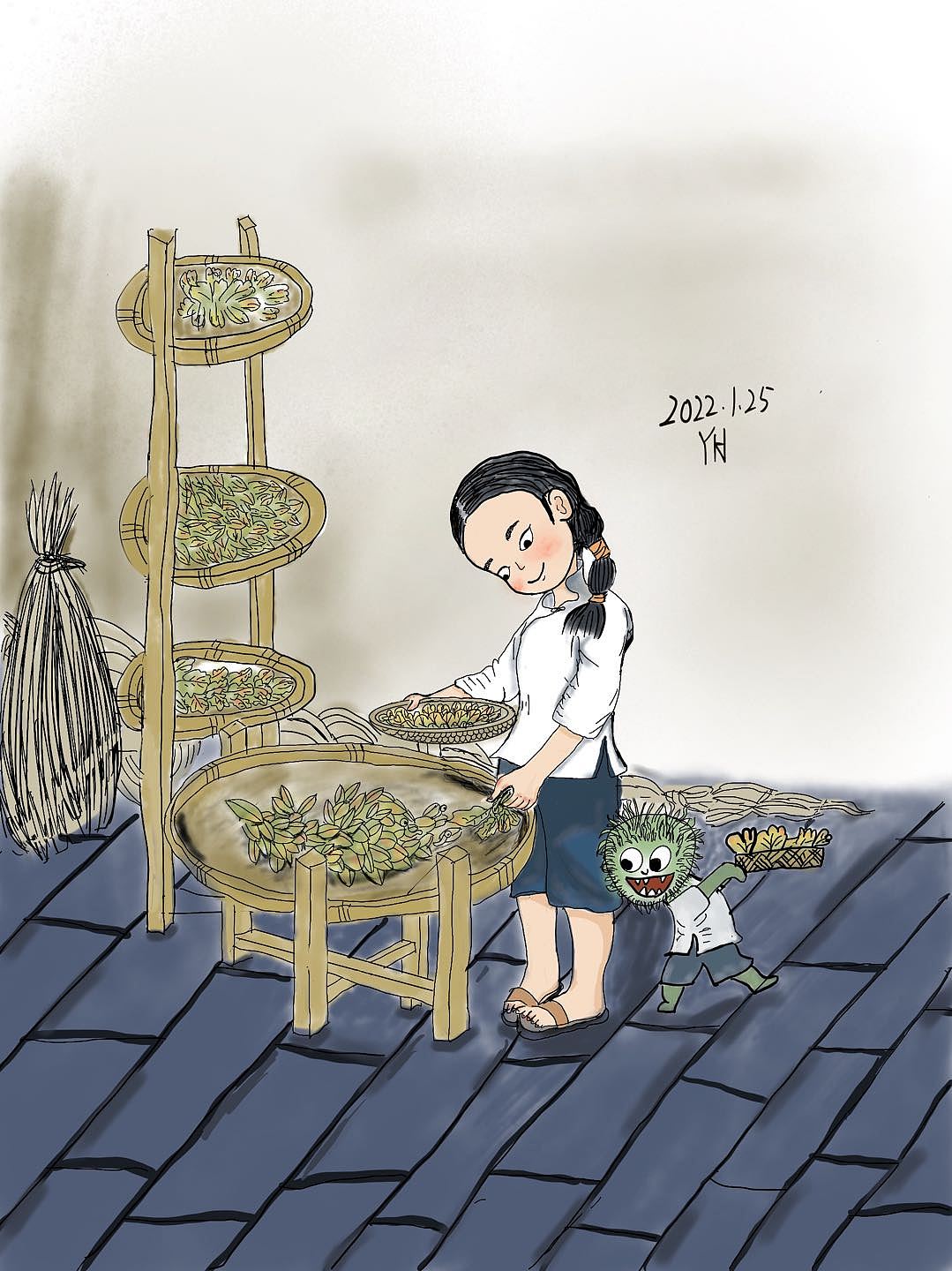 用插画讲故事-练习作品