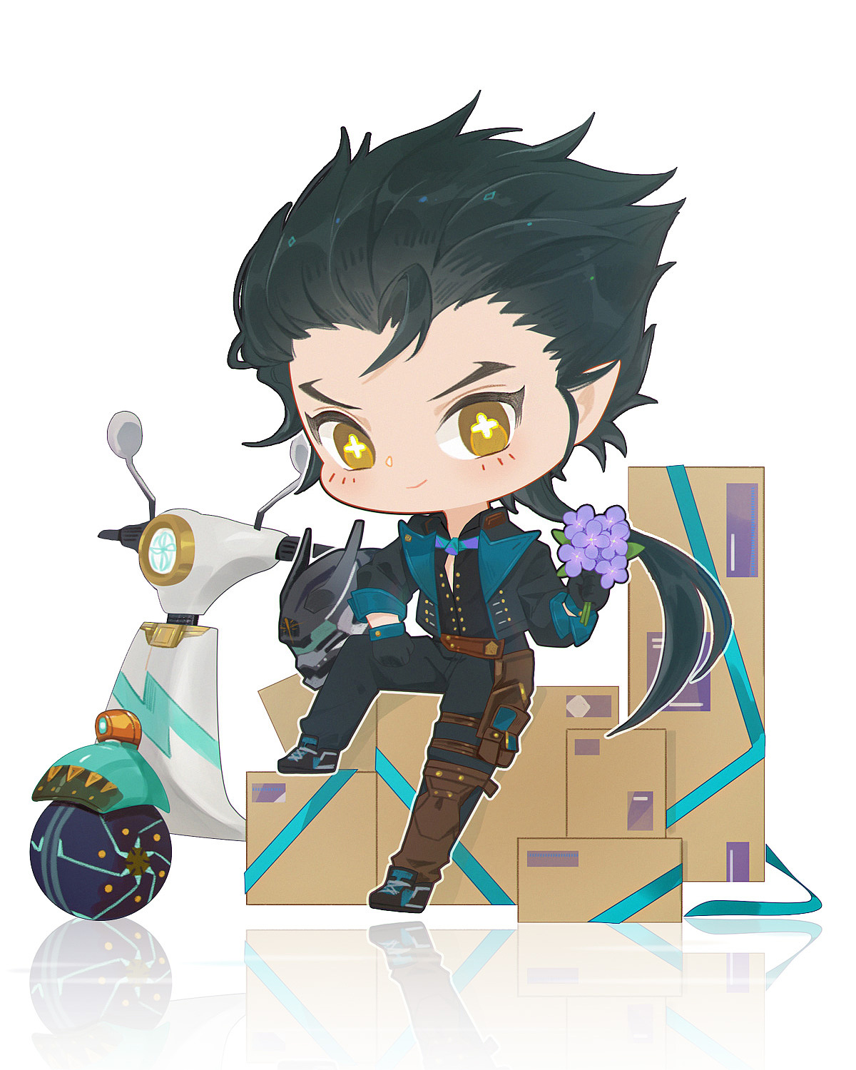 白荆回廊的几个Q版（图ZMzY3MDkyMjM2） - 商业插画 - 站酷设计师华哗画花桦儿原创素材 - 站酷ZCOOL