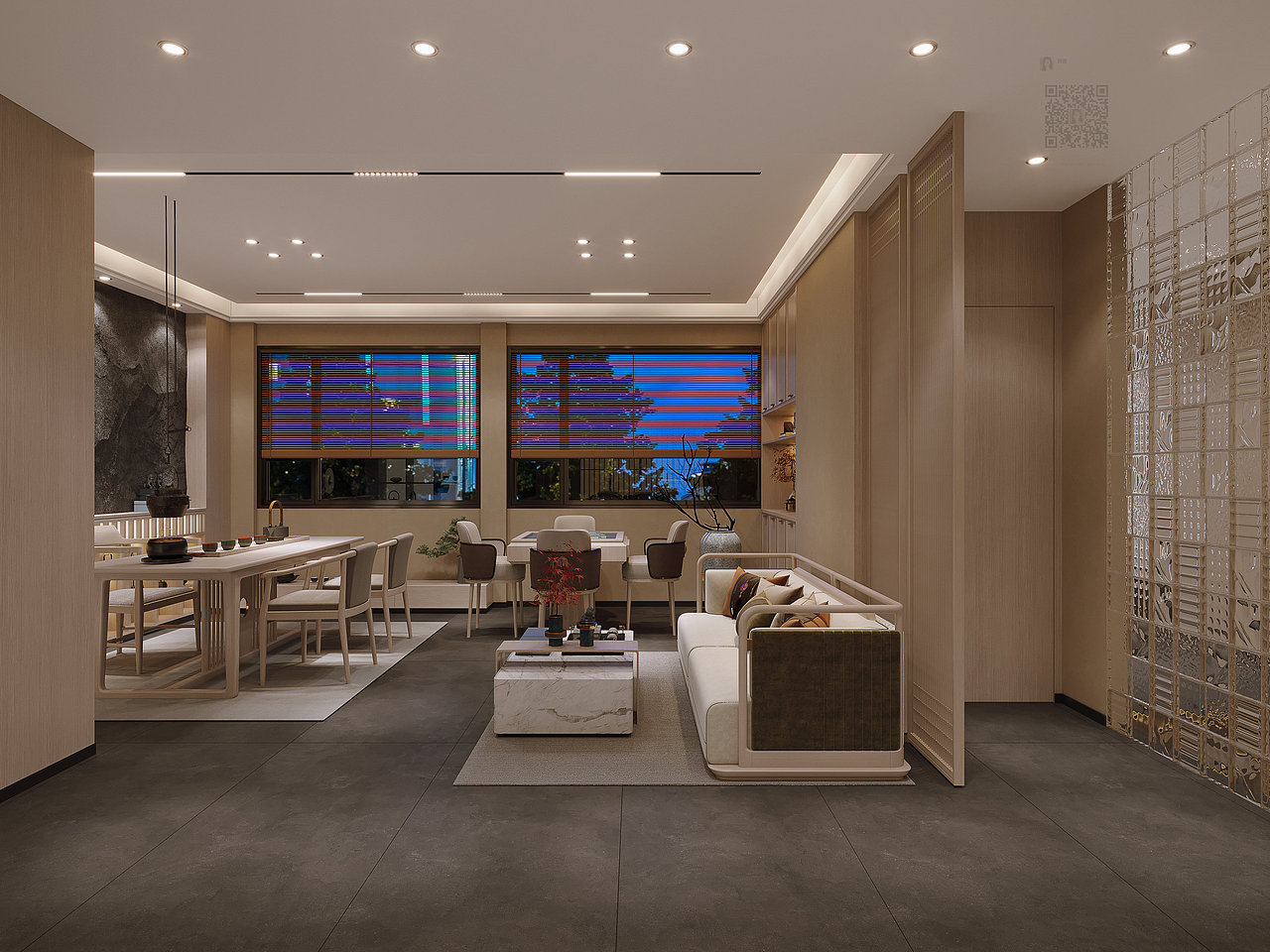 饱含东风情韵的茶楼禅意中式设计