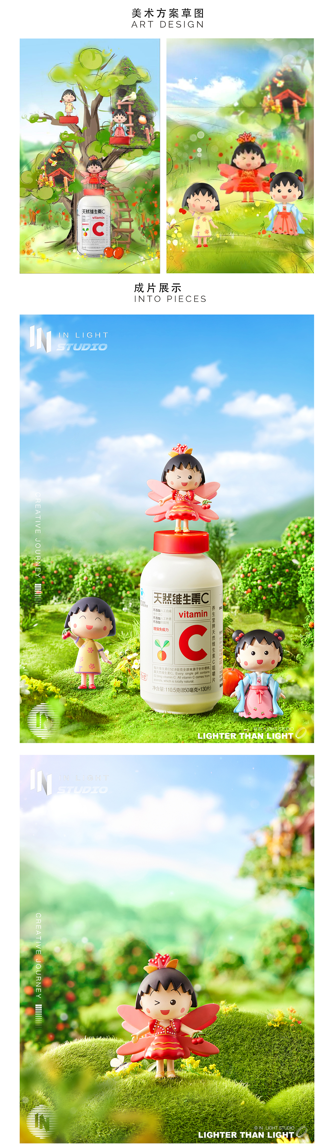 养生堂✖ 樱桃小丸子 ✖ INLIGHT l 手办