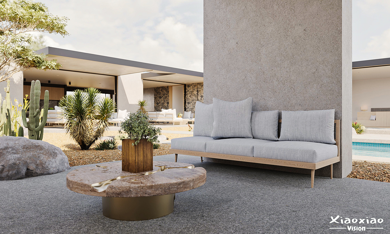 沙漠别墅作品丶（图ZMzE5ODUzNDgw） - 家装设计 - 站酷设计师笑笑表现原创素材 - 站酷ZCOOL