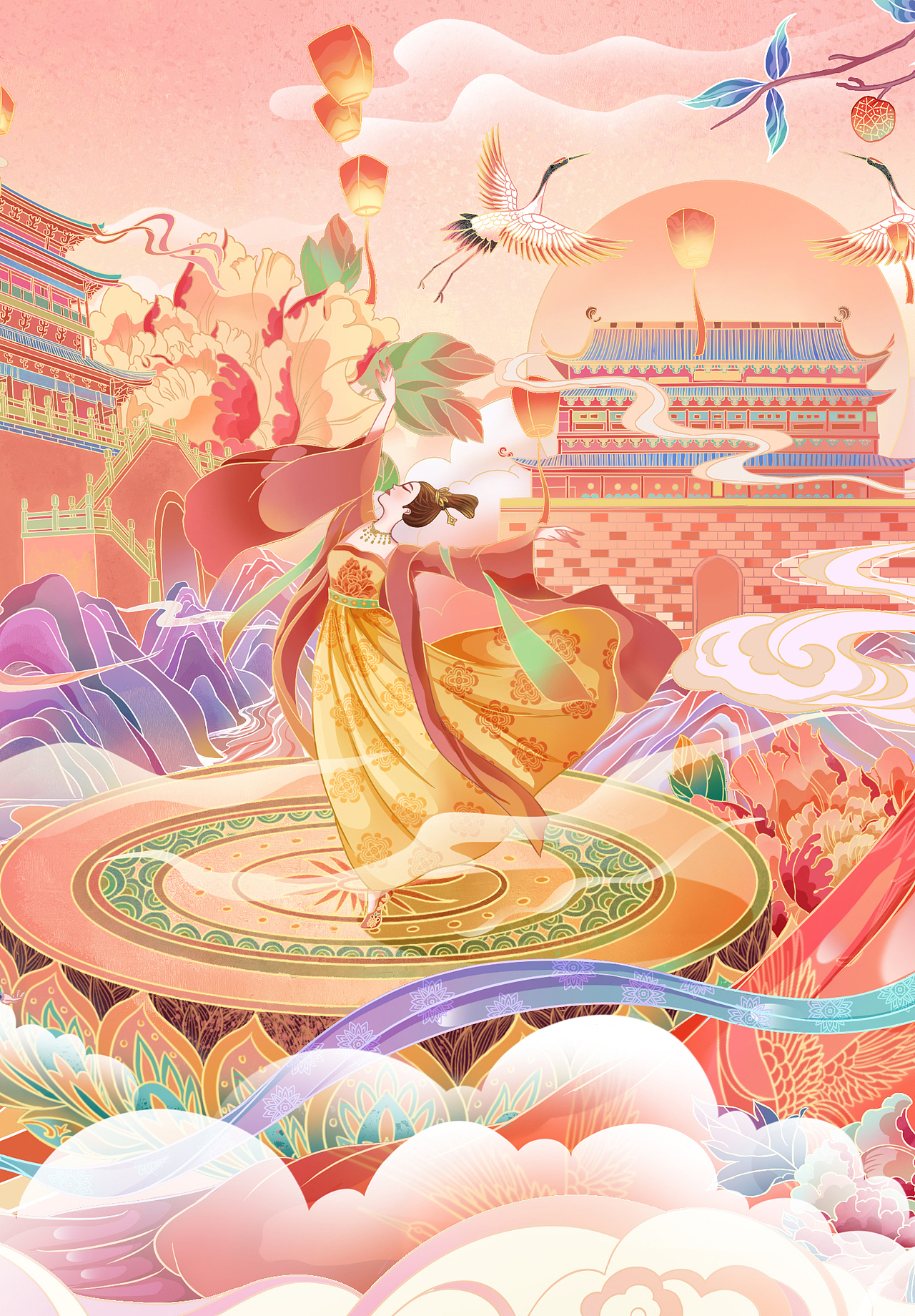 插画练习—杨贵妃