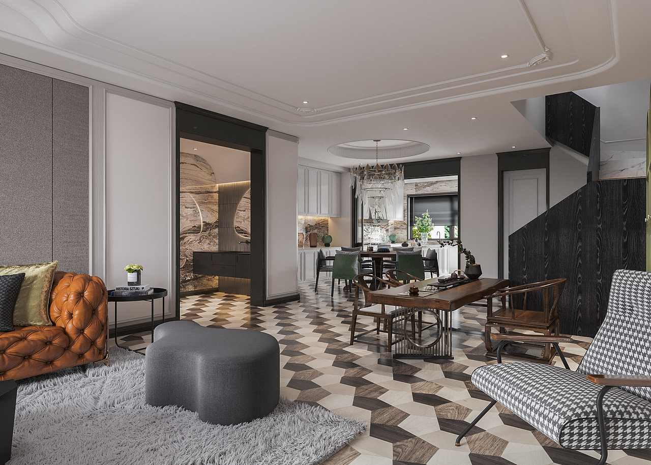 混搭三层小别墅