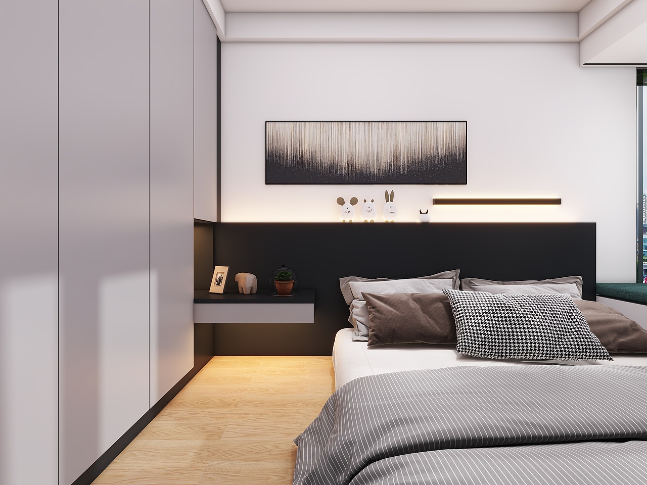 成都远大林语城南庭(77平方现代简约两居室)