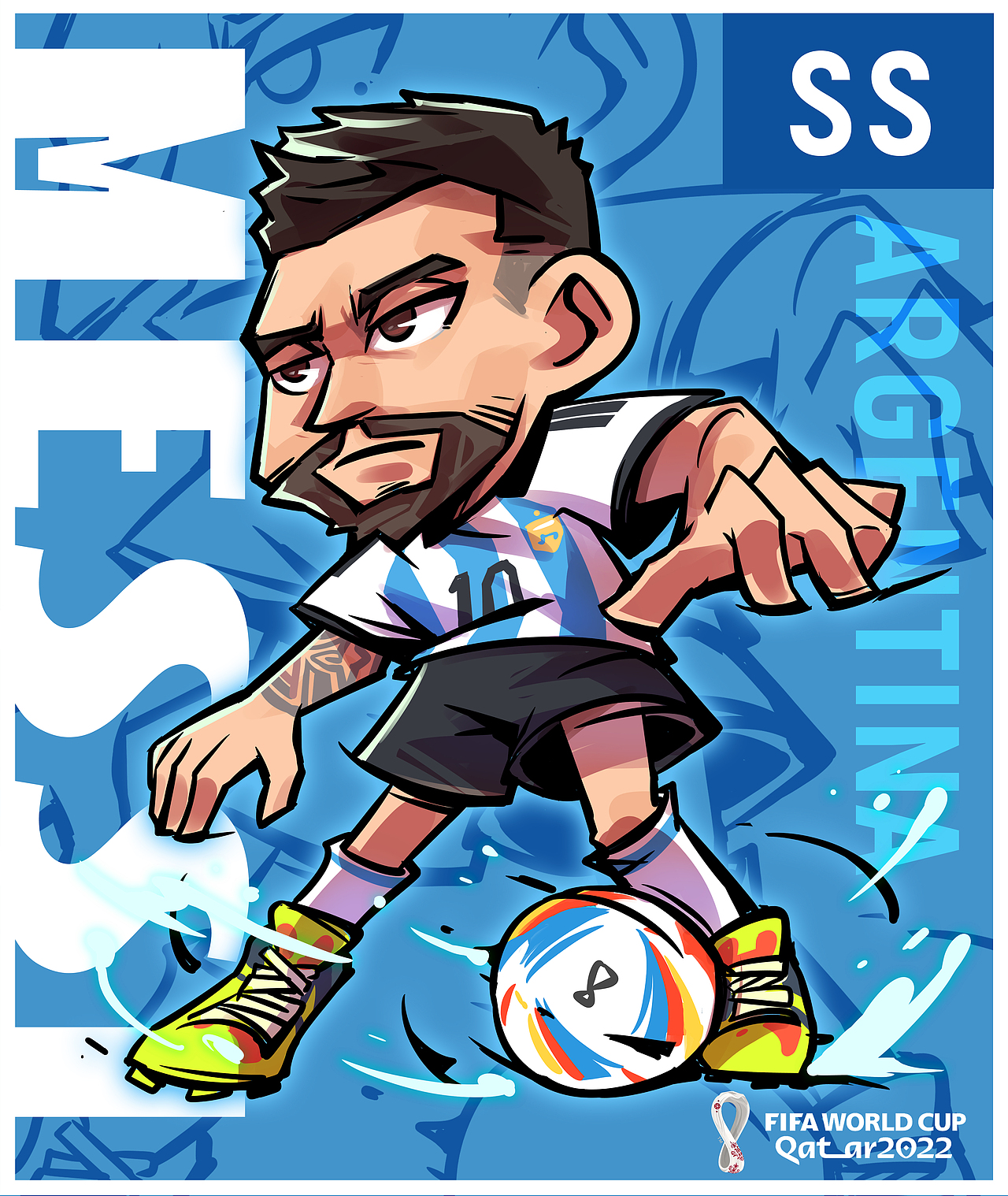 手绘世界杯Q版球星卡（图ZMzI1NDUyOTIw） - IP形象 - 站酷设计师插画师小光sir原创素材 - 站酷ZCOOL