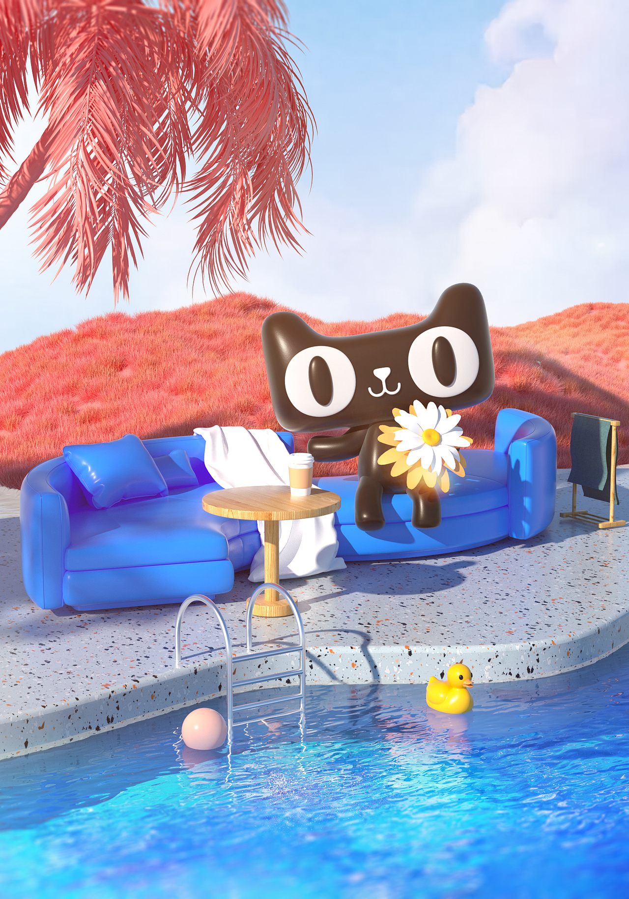 C4D-天猫和鸭鸭的美好生活