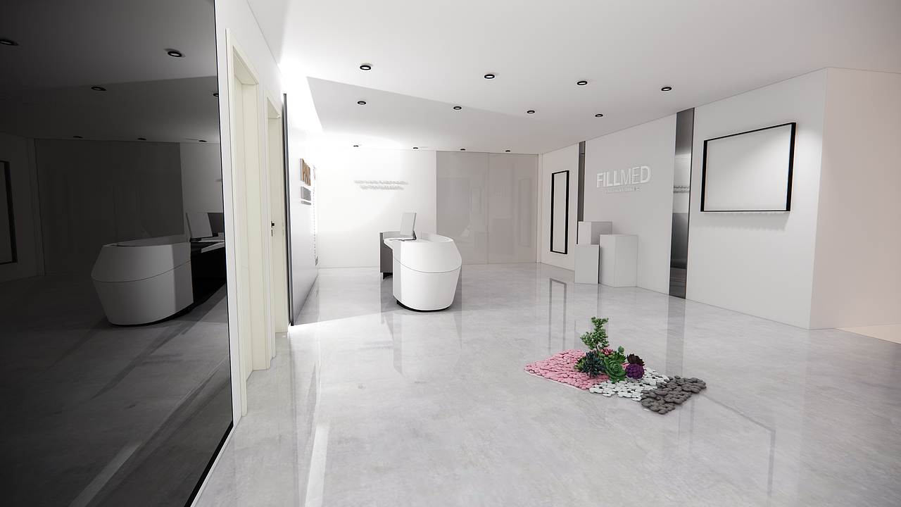 醫(yī)療美容機構(gòu)裝修效果（圖ZMzAyMTMxMjU2） - 商業(yè)空間設(shè)計 - 站酷設(shè)計師饒饒呀原創(chuàng)素材 - 站酷ZCOOL