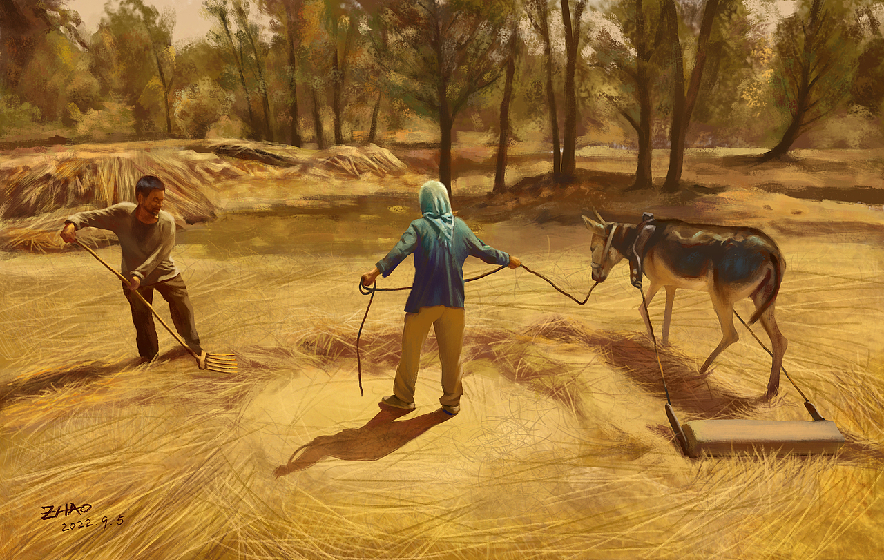 板绘练习《隐入尘烟》