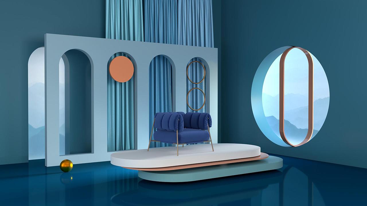 家具电商产品品牌图 | 产品设计素材海报背景摄影绘画