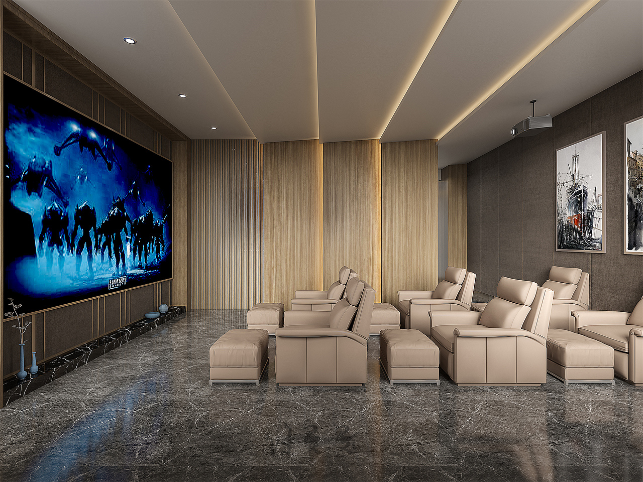 办公空间效果图