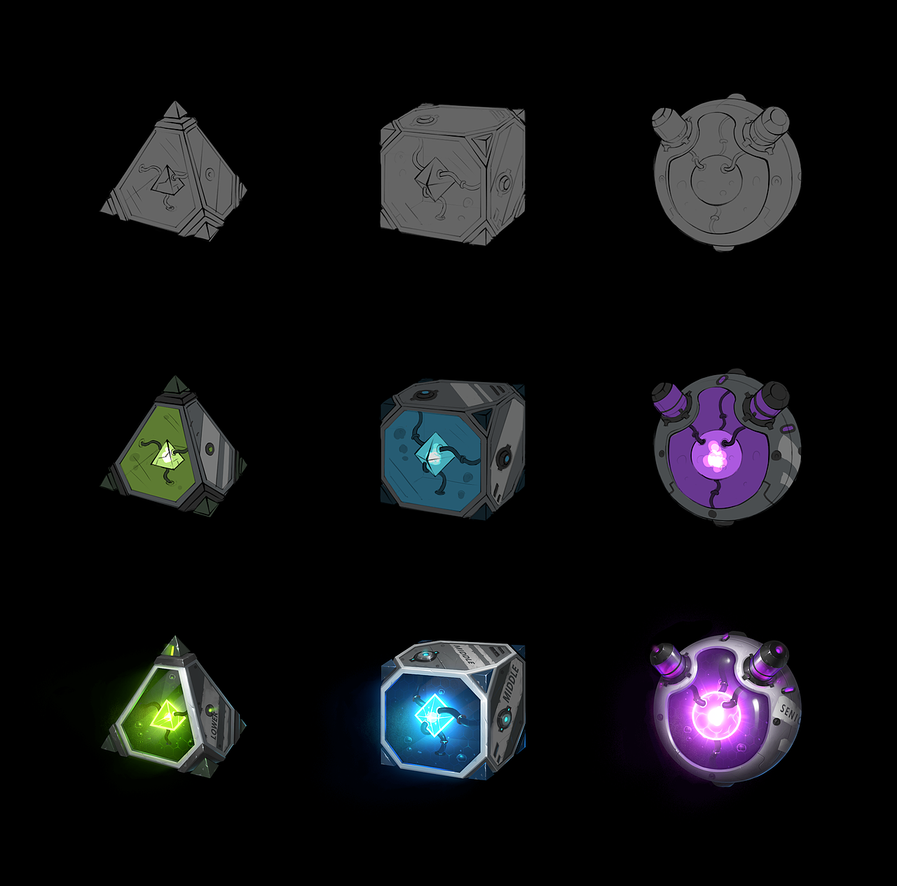 科技道具图标练习