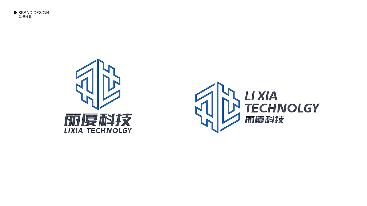品牌设计-丽厦科技品牌标识视觉设计