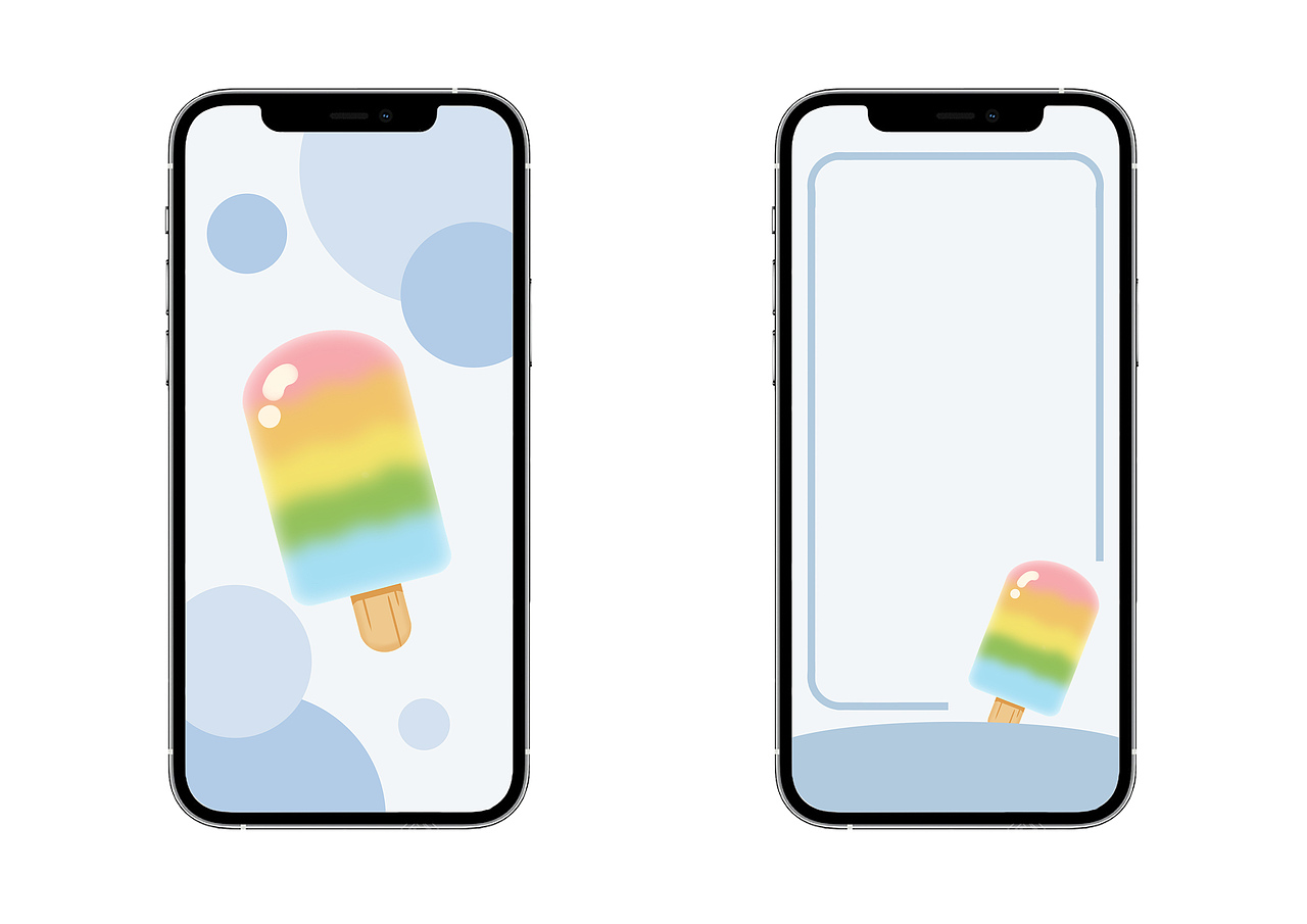 雪糕冰激凌壁紙/手機壁紙/鎖屏（圖ZMzQ2OTQ2MDcy） - 閃屏/壁紙 - 站酷設(shè)計師銘了原創(chuàng)素材 - 站酷ZCOOL