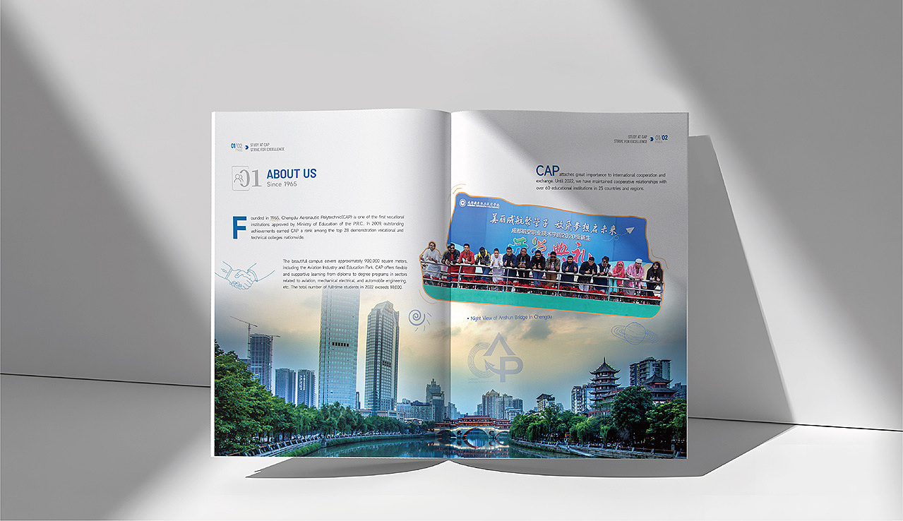 成都学校宣传册设计/成都航空职业技术/大学画册印刷（图ZMzY0MzY0OTk2） - 书籍/画册 - 站酷设计师成都专业画册设计原创素材 - 站酷ZCOOL