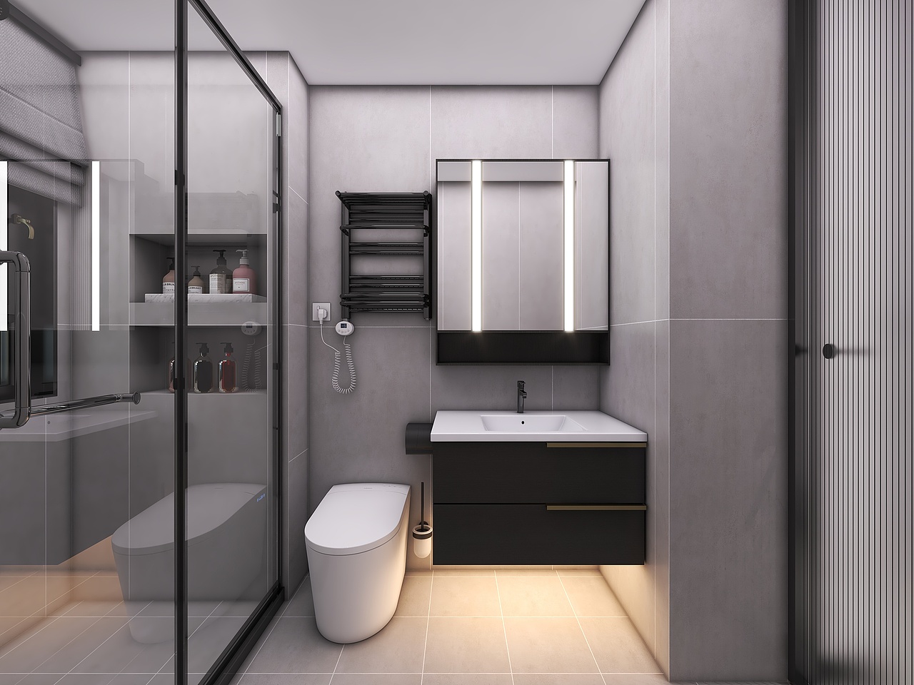 重庆绿地城二期(113平方现代简约四居室)