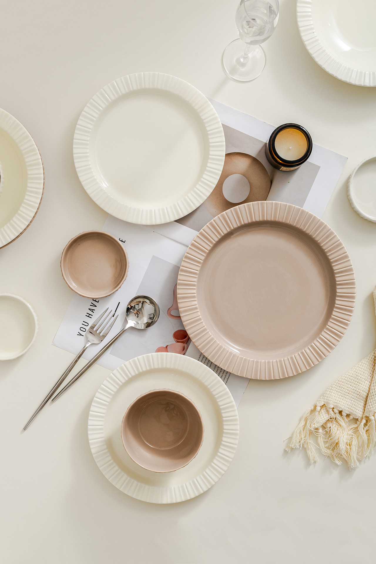 奶油风餐具-莱茵