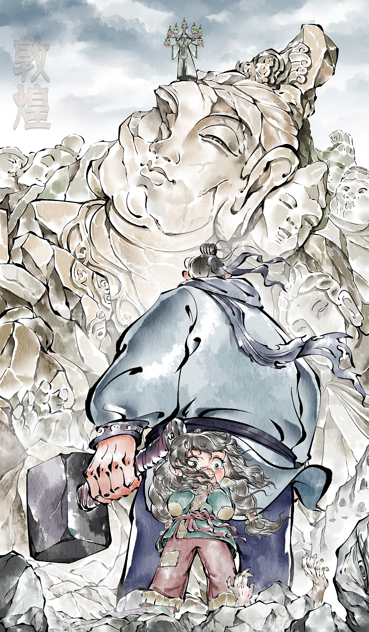 敦煌志异（图ZMzUxNTIyNzMy） - 商业插画 - 站酷设计师亮点漫画原创素材 - 站酷ZCOOL