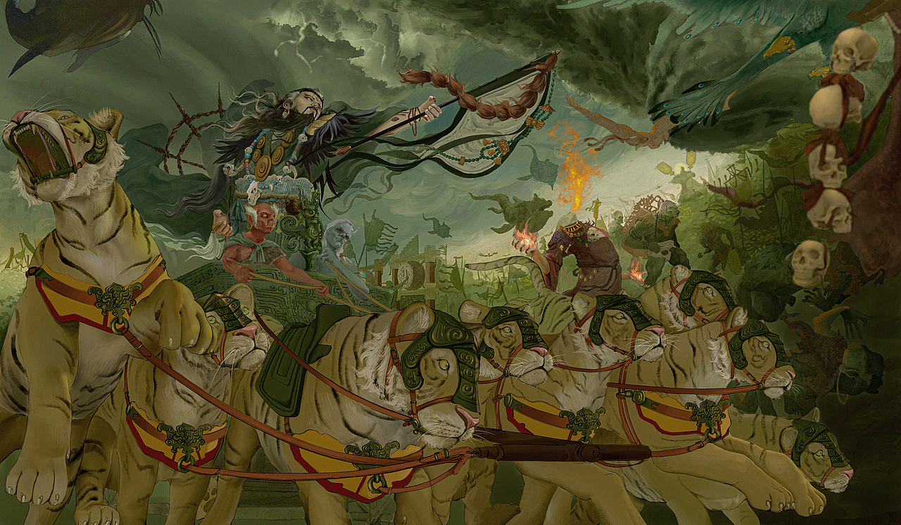 《万仙.申公豹》创作步骤