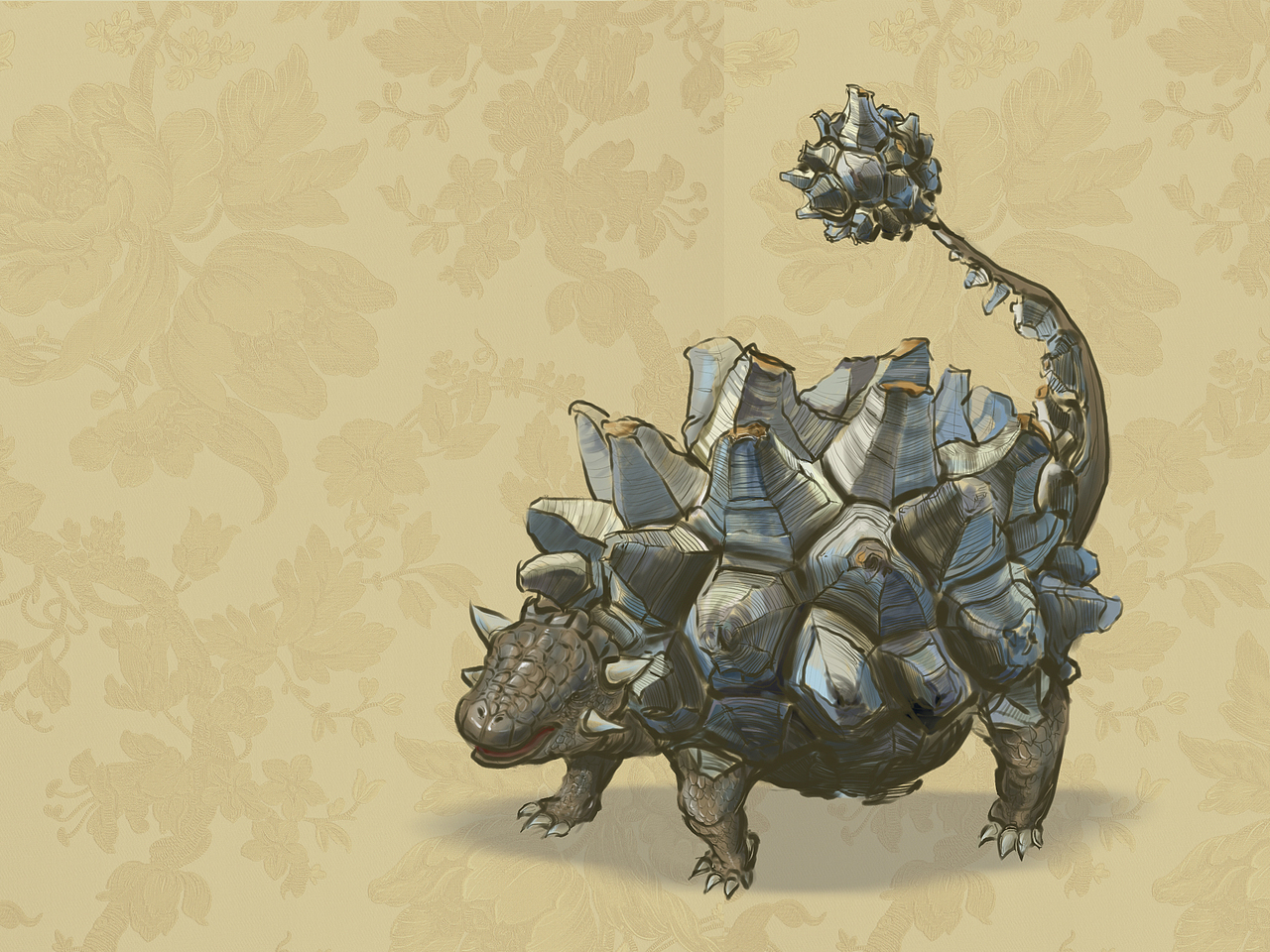 块根珍藏系列——龟甲龙的奇思妙想（图ZMzEyNTU3MTQw） - 艺术插画 - 站酷设计师杂烩呱呱原创素材 - 站酷ZCOOL