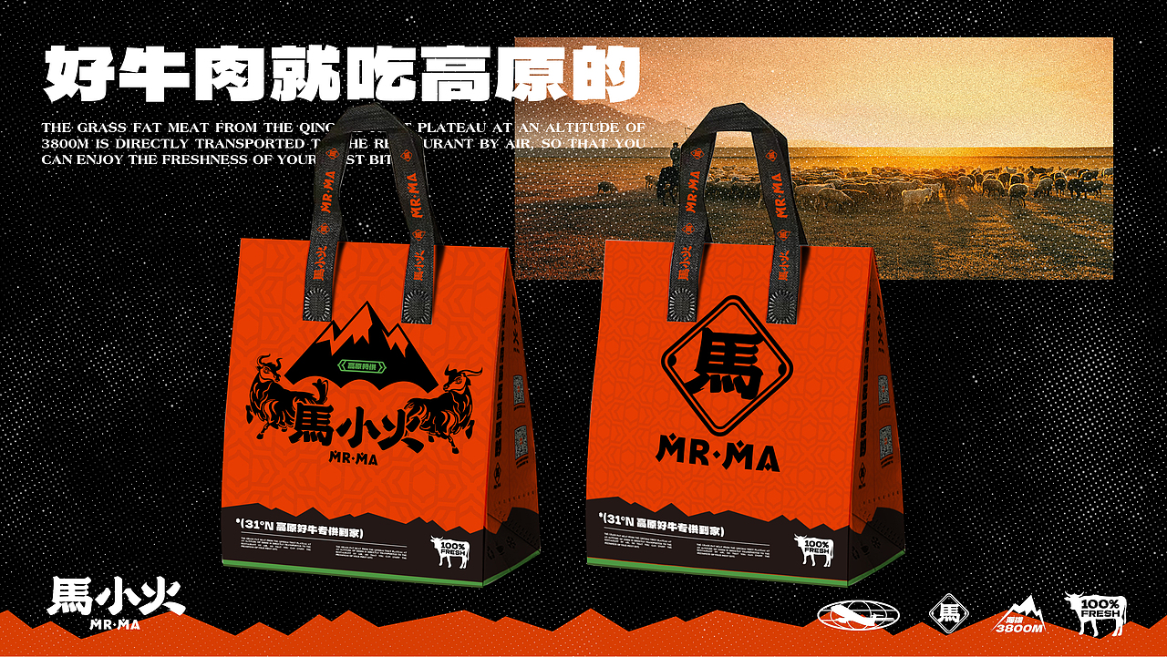 【餐饮品牌】马小火·高原现卤牛肉拉面(图ZMzUyNzQ3NDQ0) - 品牌 - 站酷设计师环球去野WINGCC原创素材 - 站酷ZCOOL