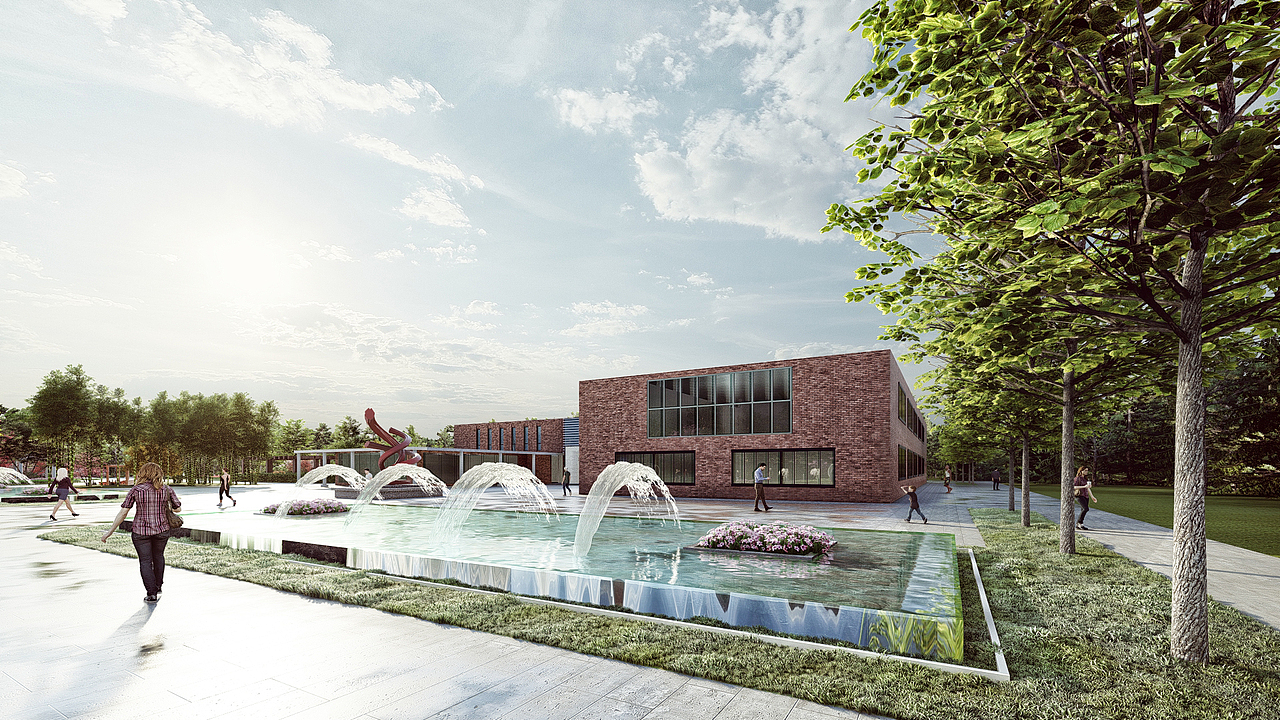 大学生活动中心建筑景观设计（图ZMzEwODUzMzY4） - 景观设计 - 站酷设计师索梵设计原创素材 - 站酷ZCOOL