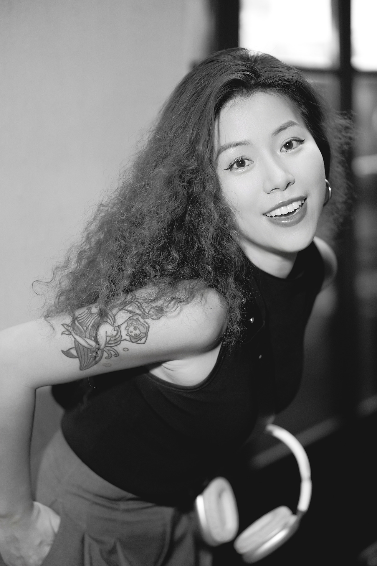 黑白美式辣妹（图ZMzUwNzc3NDA4） - 人像摄影 - 站酷设计师筱筱的鱼原创素材 - 站酷ZCOOL