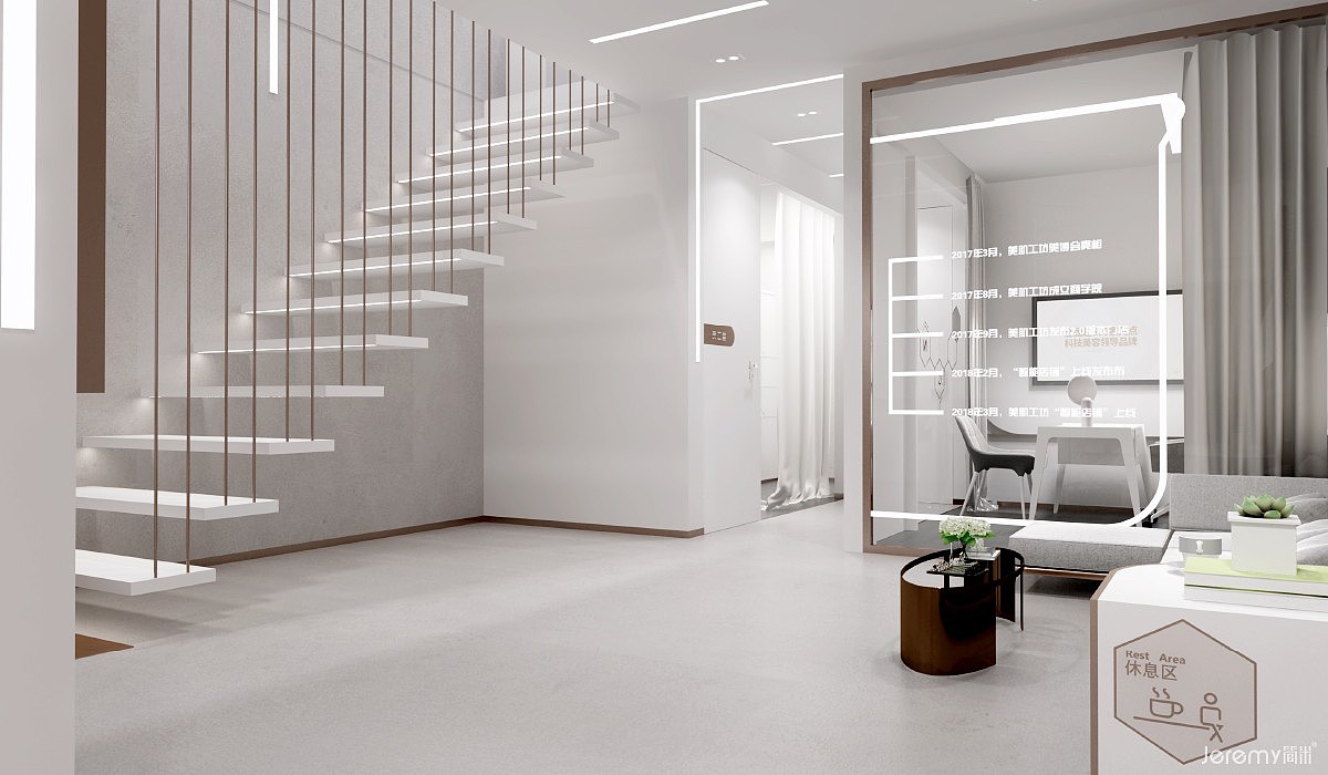 美肌工坊医美店SI设计（图ZMzQ3MTcxNjMy） - 商业空间设计 - 站酷设计师简米武汉品牌设计原创素材 - 站酷ZCOOL